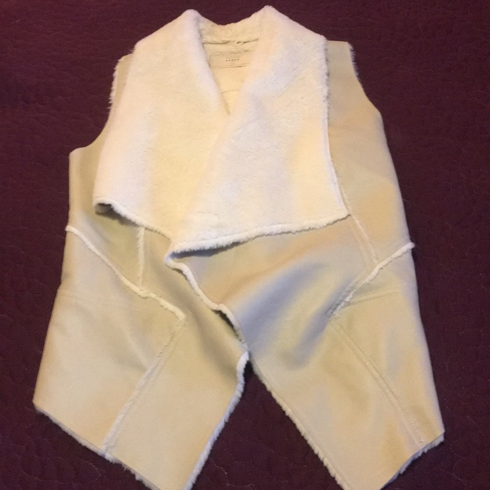 Faux Leather & Fur Vest